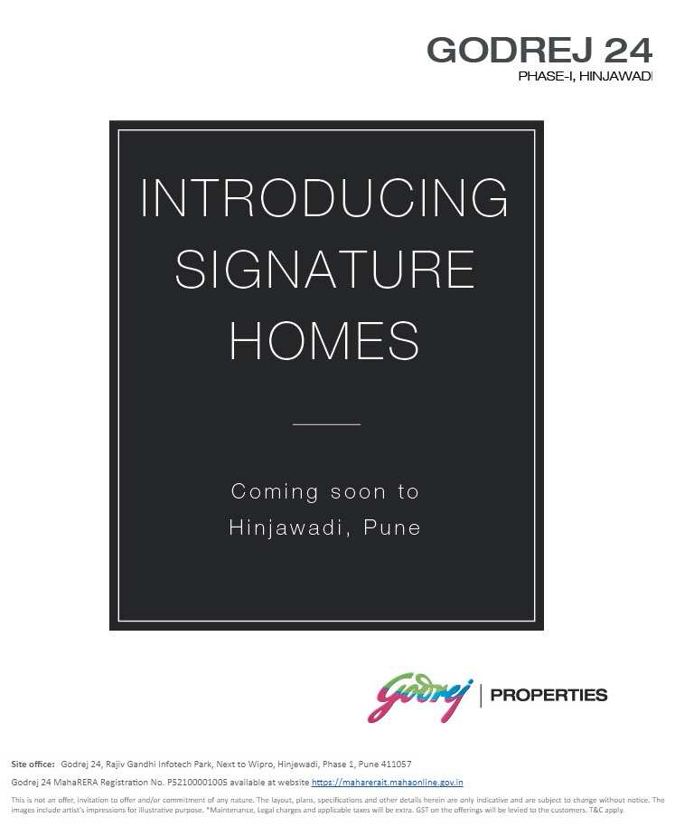 Introducing signature homes at Godrej 24 in Pune Update